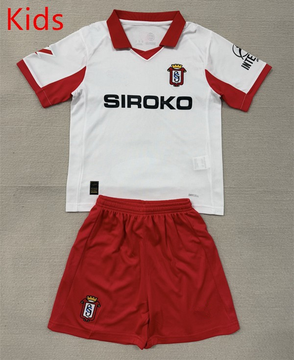 25-26 Sporting de Gijón 2nd Away White Kids/Youth Soccer Uniform-AY