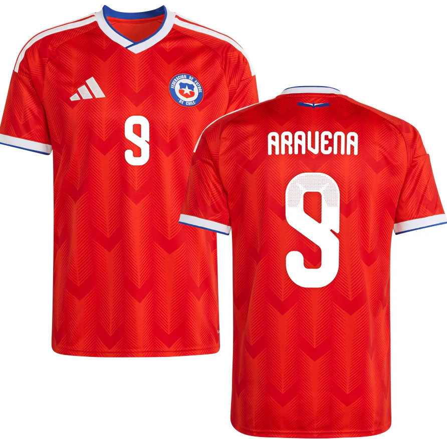 (S-4XL) 2026 World Cup Chile Home Red (ARAVENA #9) Thailand Soccer Jersey AAA-512