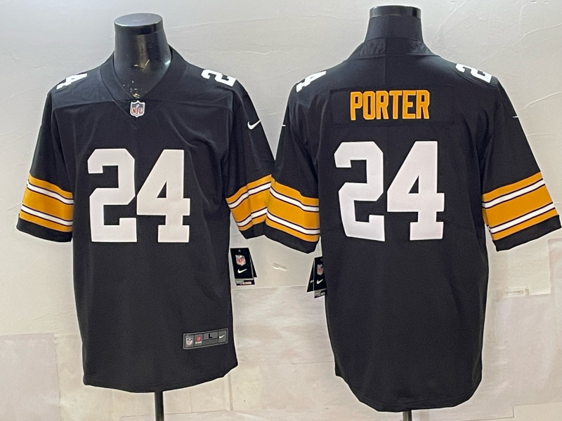 (Logo 6)Special Edition Pittsburgh Steelers Black #24NFL Jersey-0840