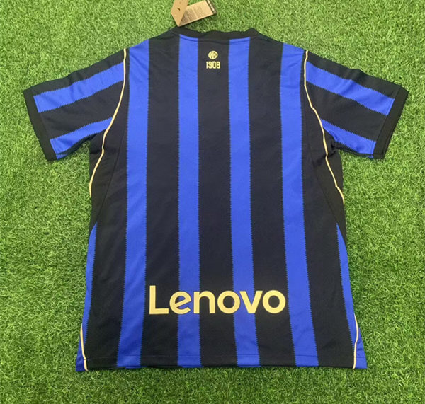 (S-4XL) 26-27 Inter Milan Home Blue&Black Blue Thailand Baseball Jersey-9070