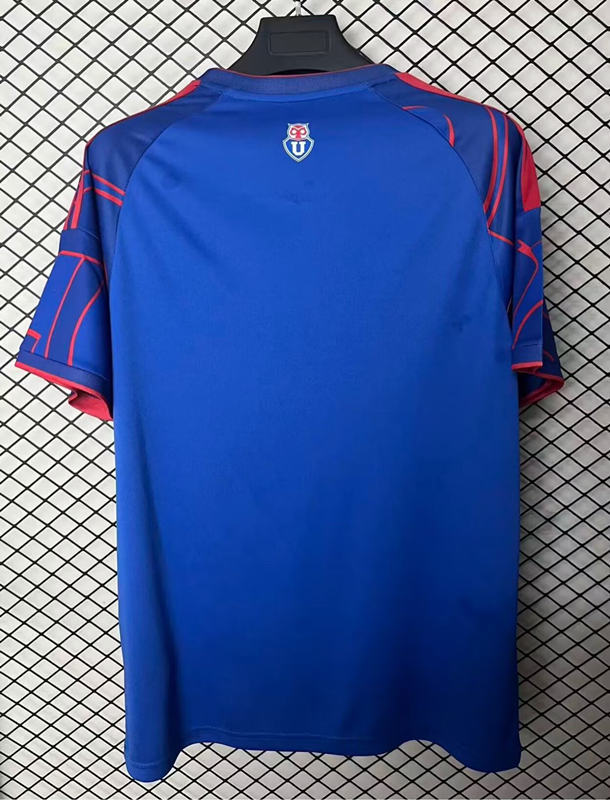 (S-4XL) 26-27 Universidad de Chile Home Blue Thailand Soccer Jersey AAA-2044