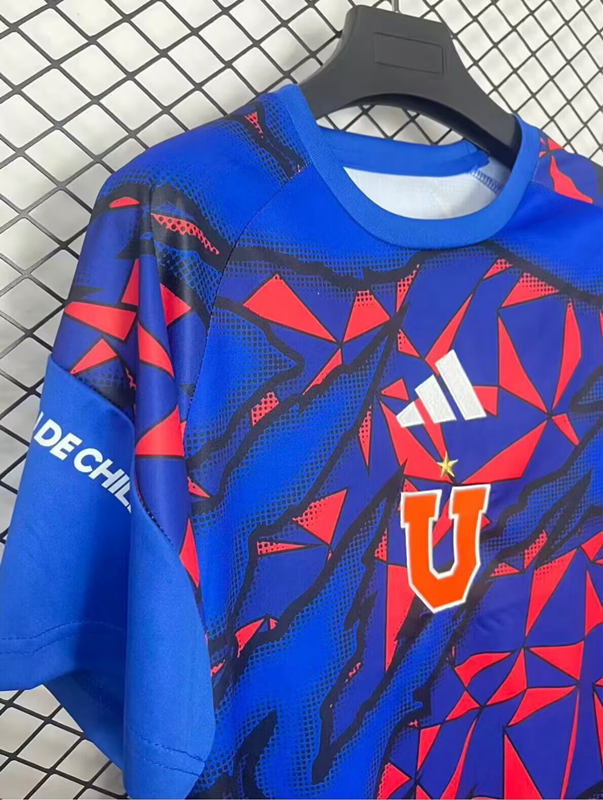 (S-4XL) 26-27 Universidad de Chile Blue&Pink Thailand Soccer Jersey AAA-2044