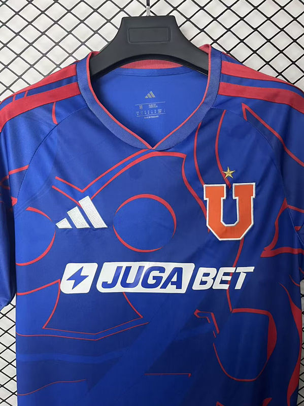 (S-4XL) 26-27 Universidad de Chile Home Blue Thailand Soccer Jersey AAA-2044