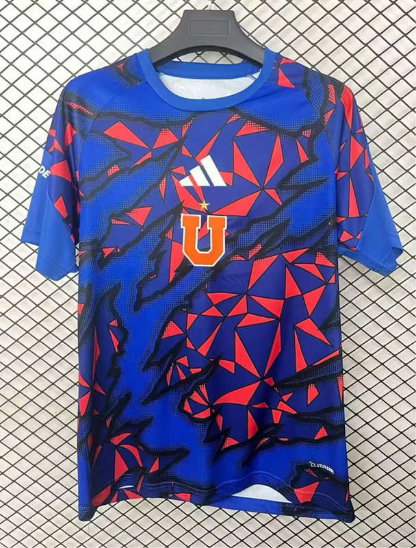 (S-4XL) 26-27 Universidad de Chile Blue&Pink Thailand Soccer Jersey AAA-2044