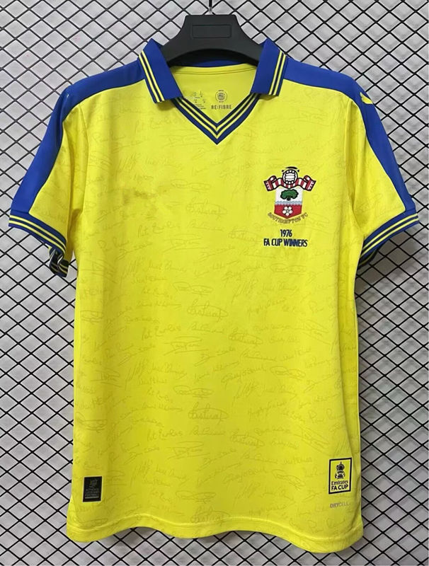 (S-4XL) 50th Anniversary Edition Southampton Yellow Thailand Soccer Jersey AAA-2044