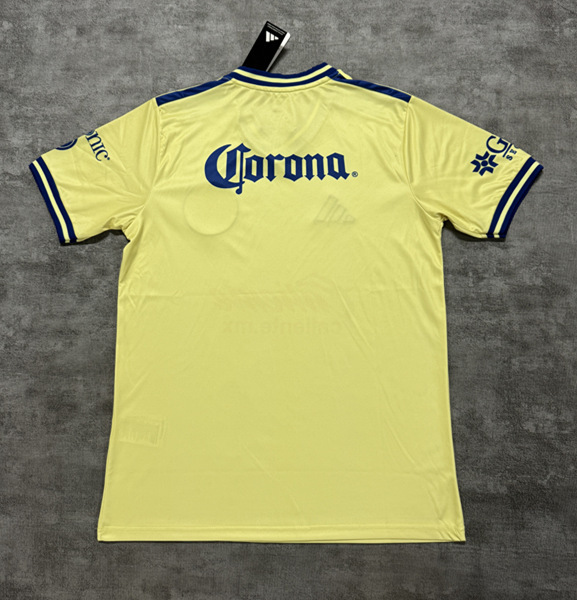 (S-4XL) 26-27 Club América Home Yellow Thailand Soccer Jersey AAA-4506