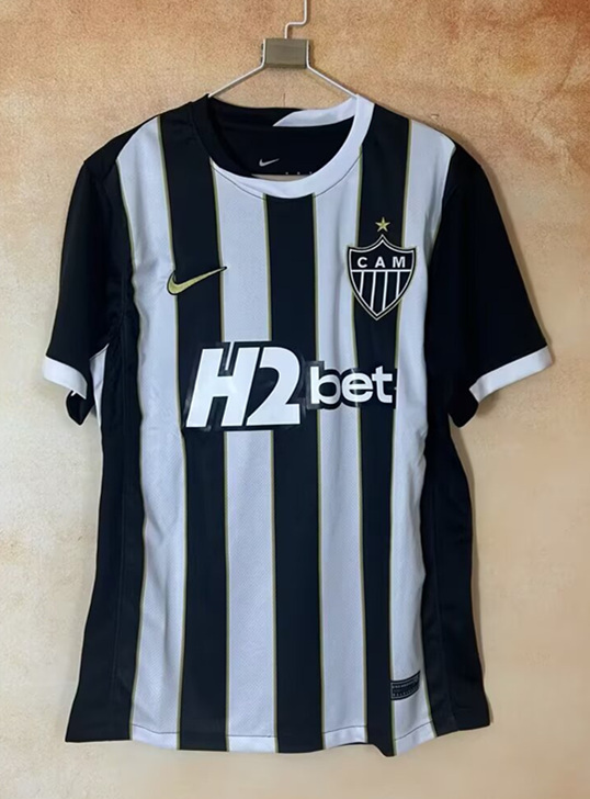 (S-4XL) 26-27 Atlético Mineiro Home Black&White Thailand Soccer Jersey AAA-2483