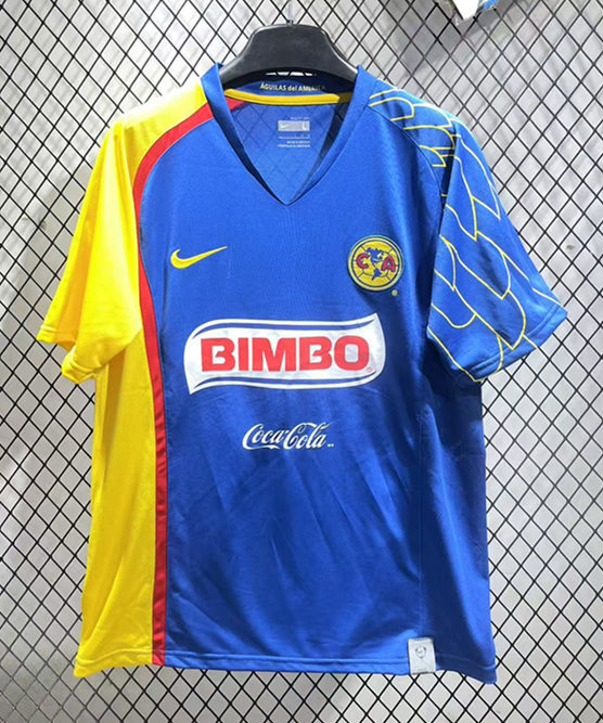 Retro Version 07-08 Club América  Away Blue Thailand Soccer Jersey AAA-2851