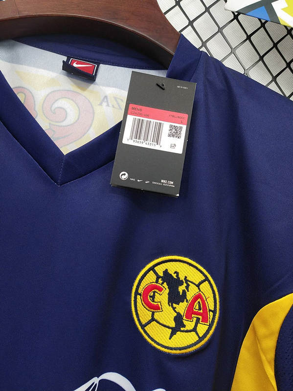 Retro Version 2000 Club América Away Royal Blue Thailand Soccer Jersey AAA-2851