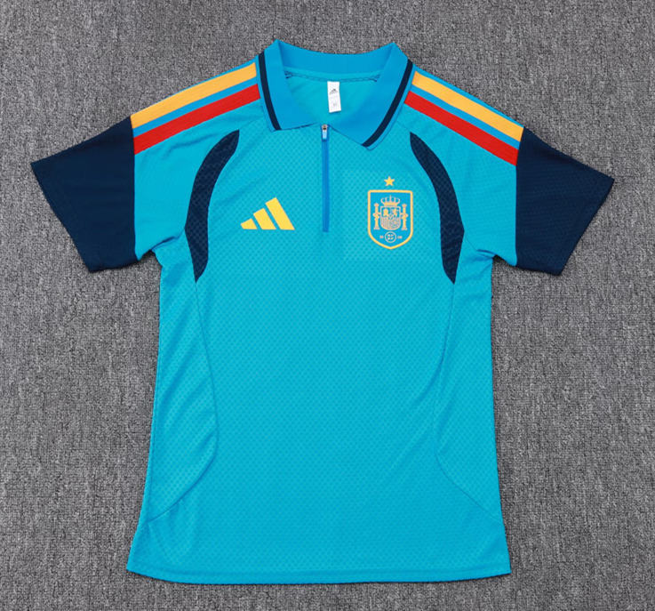 Player Version 26-27 Spain Light Blue Thailand Soccer Uniform-9926
