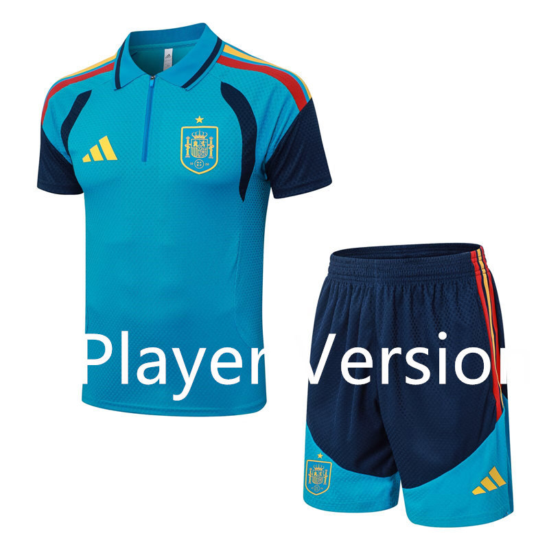 Player Version 26-27 Spain Light Blue Thailand Soccer Uniform-9926