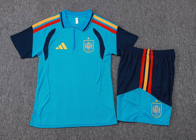 Player Version 26-27 Spain Light Blue Thailand Soccer Uniform-9926