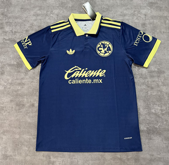 (S-4XL) 26-27 Club América Away Royal Blue Thailand Soccer Jersey AAA-4506