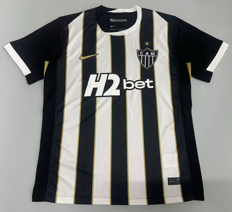 (S-4XL) 26-27 Atlético Mineiro Home Black&White Thailand Soccer Jersey AAA-908