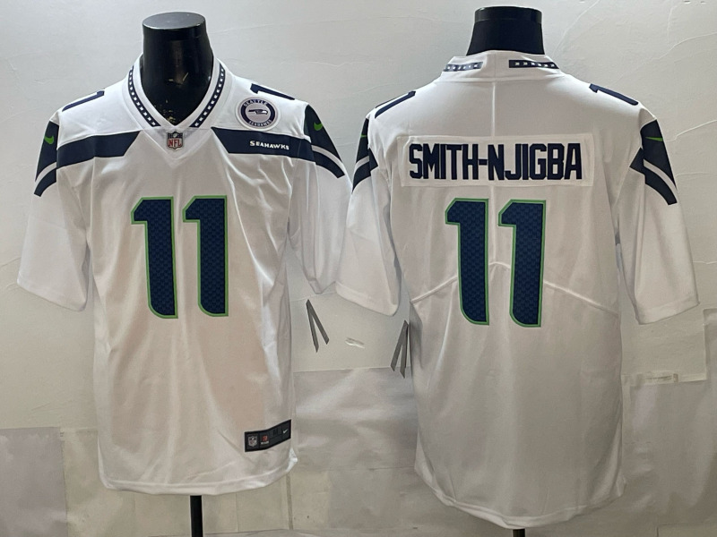 Seattle Seahawks White #11 NFL Jersey-0840