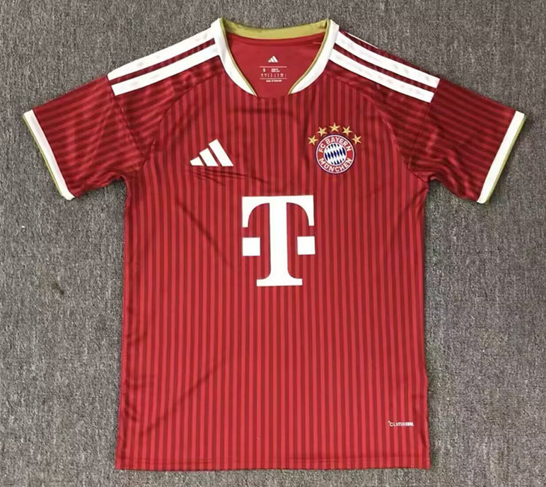(S-4XL) 26-27 Bayern München Home Red Thailand Soccer Jersey AAA-9070