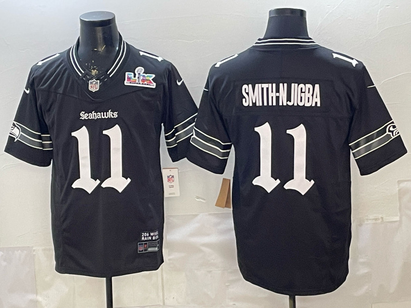 (Logo3) Seattle Seahawks 7 Generation Black #11 NFL Jersey-0840