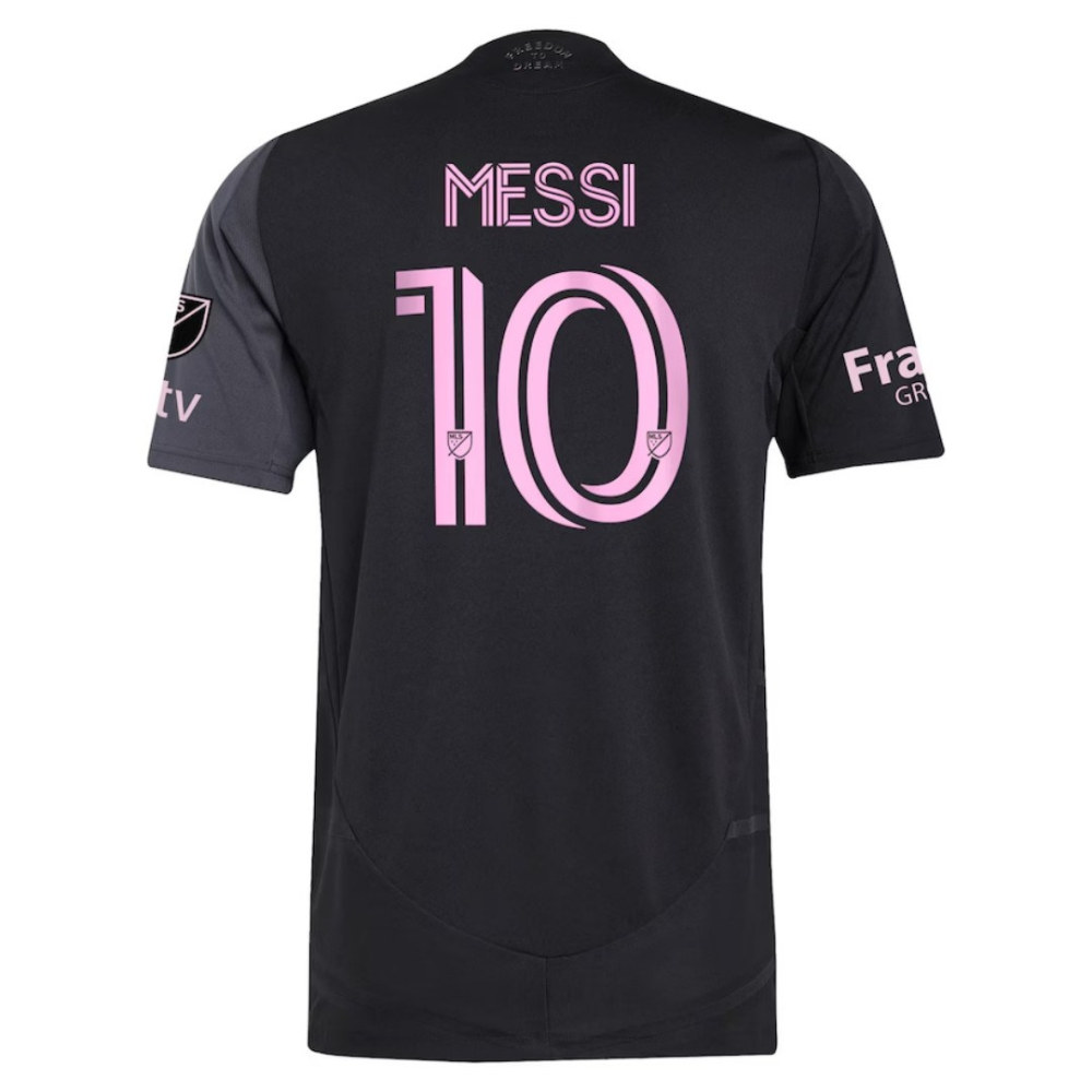 2025 Player Version Inter Miami CF Away Black&Pink Messi #10 Thailand Soccer Jersey