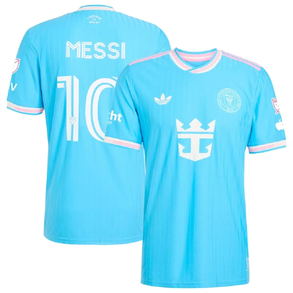 Player Version 2025 Inter Miami CF Third Pink&Blue Messi #10 Thailand Soccer Jersey