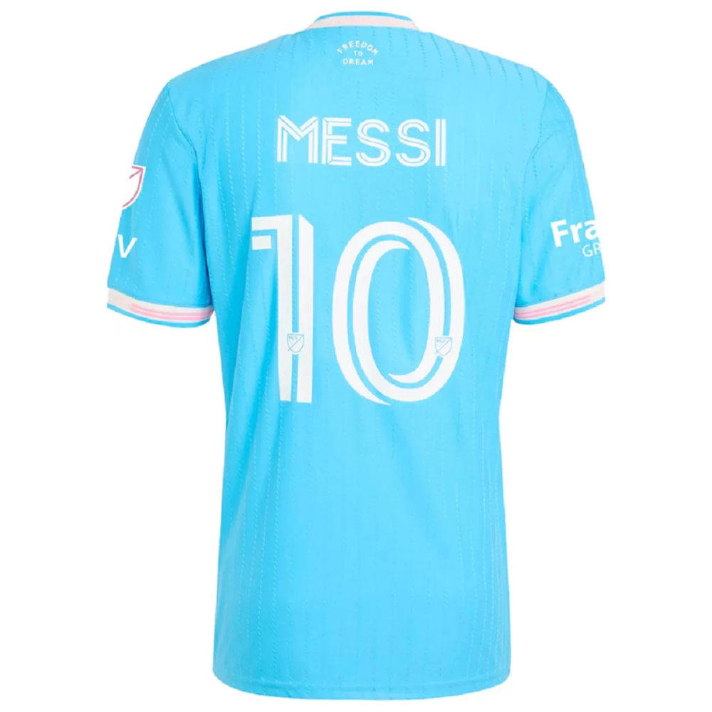 Player Version 2025 Inter Miami CF Third Pink&Blue Messi #10 Thailand Soccer Jersey
