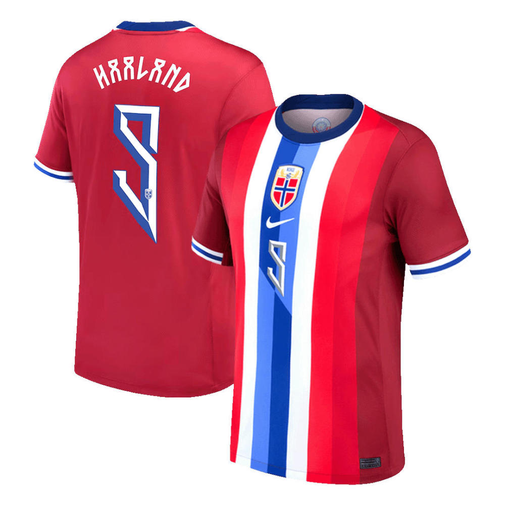24-25 Norway Home Red (HAALAND #9 ) Thailand Soccer Jersey