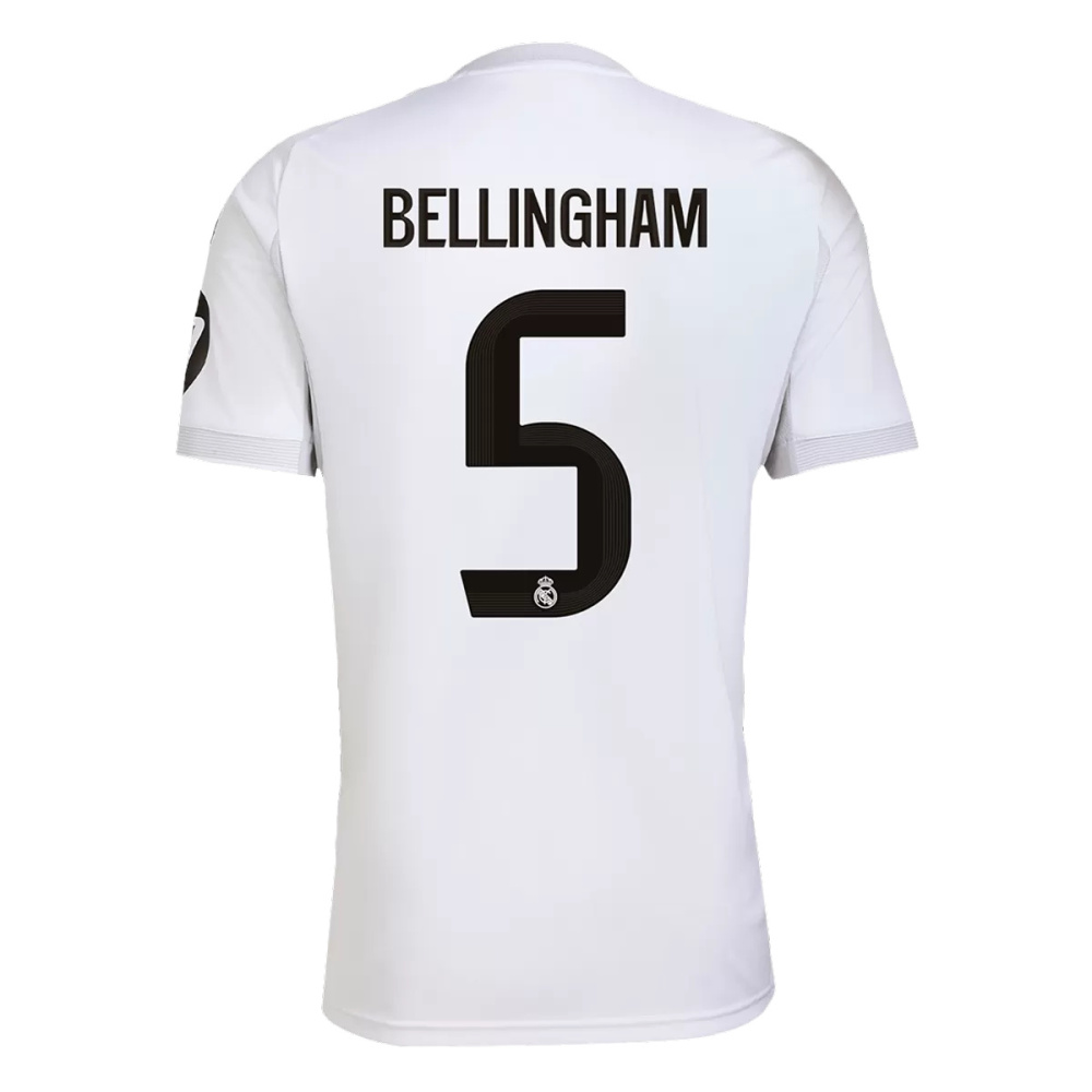 25-26 Real Madrid Home White ( Bellingham #5) Thailand Soccer Jersey