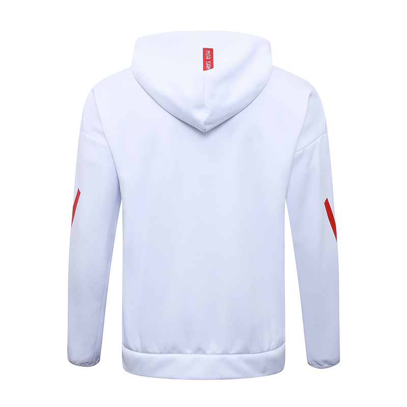 25-26 Bayern München White Soccer Jacket Uniform With Hat -815