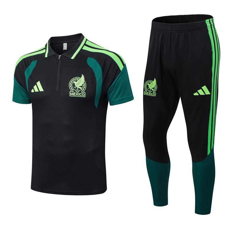 26-27 Mexico Black Thailand Polo Uniform-815