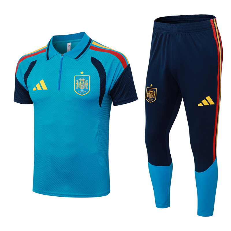 26-27 Spain Lake Blue Thailand Polo Uniform-9926
