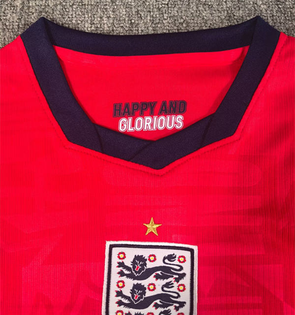 26-27 England Away Red Kids/Youth Soccer Uniform-6850