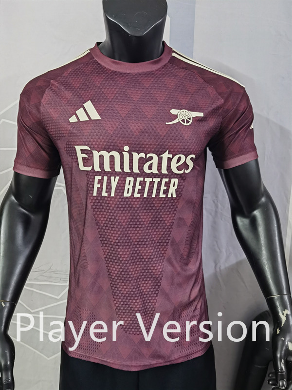 26-27 Player Version Arsenal Maroon Red Thailand Soccer Jersey AAA-0871