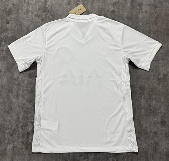 Back view of the white Tottenham Hotspur anniversary jersey showing the clean full design and smooth fit