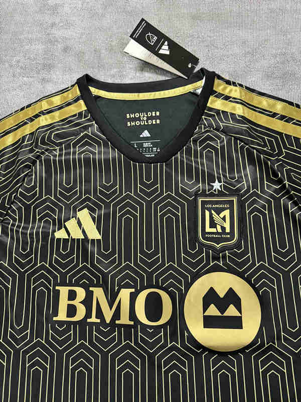 (S-4XL) 26-27 Los Angeles FC Home Black&Yellow (With Star) Thailand Soccer Jersey AAA-4506
