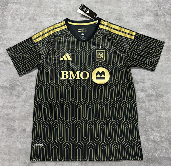 (S-4XL) 26-27 Los Angeles FC Home Black&Yellow (With Star) Thailand Soccer Jersey AAA-4506