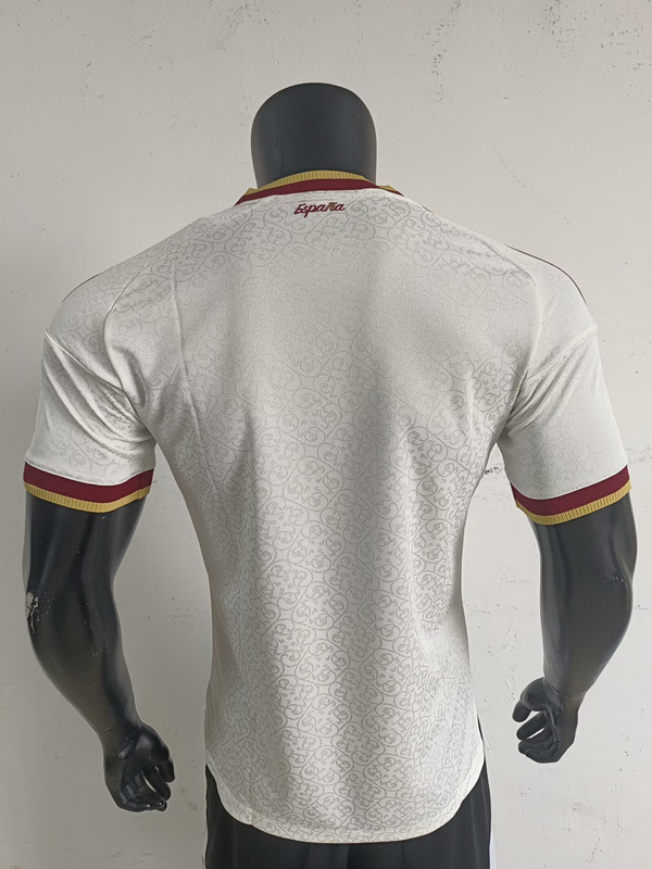 Correct Version 26-27 Player Version Spain Away White Thailand Soccer Jersey AAA-7270