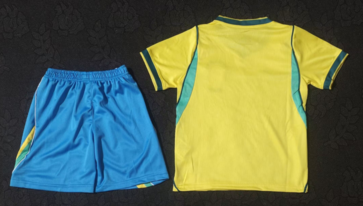 2026 World Cup Correct Version Brazil Home White Kids/Youth Soccer Uniform-4714