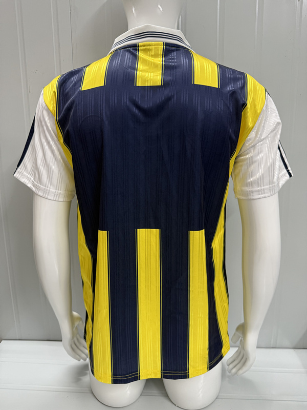 Retro Version 96-97 Fenerbahçe Home Yellow&Blue Thailand Soccer Jersey AAA-503