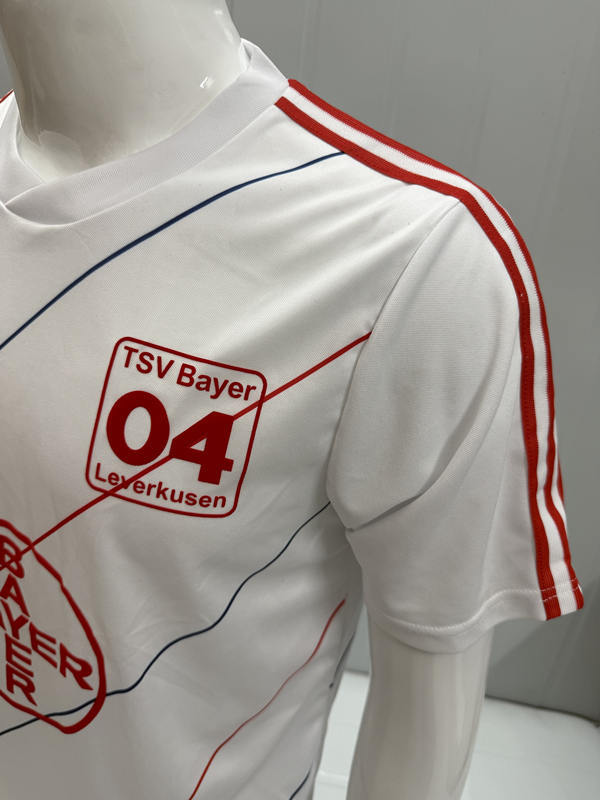 Retro Version 87-88 Bayer 04 Leverkusen Away White Thailand Soccer Jersey AAA-503