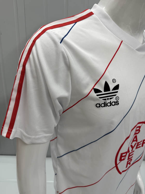 Retro Version 87-88 Bayer 04 Leverkusen Away White Thailand Soccer Jersey AAA-503