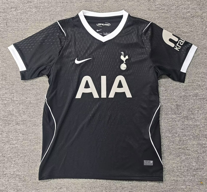 (S-4XL) 26-27 Tottenham Hotspur Away Black Thailand Soccer Jersey -6850