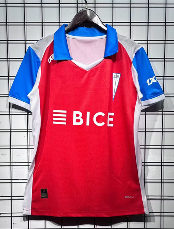 (S-4XL) 26-27 CD Universidad Católica Away Red Thailand Soccer Jersey AAA-2483