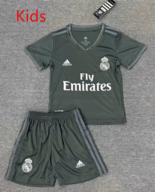 26-27 Special Version Real Madrid Dark Green Kids/Youth Soccer Uniform-2483
