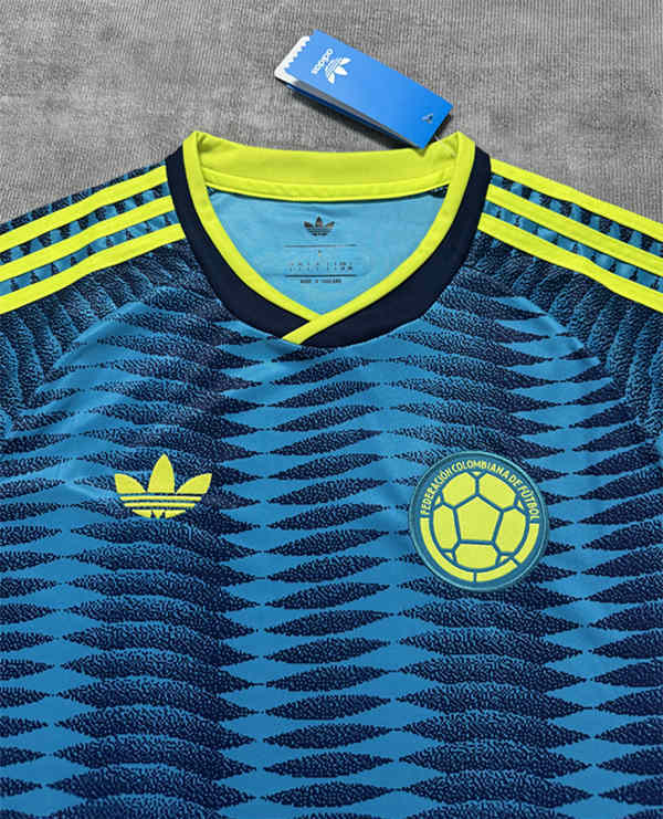 (S-4XL) 2026 Colombia Away Blue Thailand Soccer Jersey AAA-4506