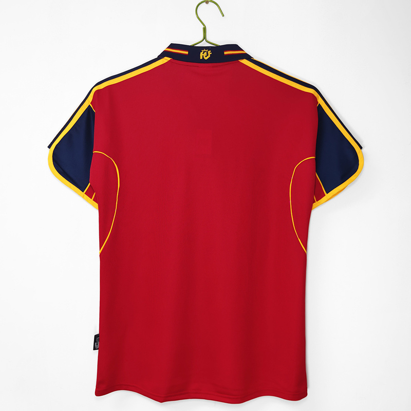 Retro Version 2000 Spain Home Red Thailand Soccer Jersey AAA-C1046