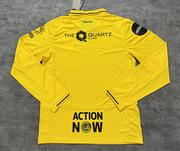 (S-4XL) 26-27 Borussia Dortmund Yellow LS Thailand Soccer Jersey AAA-4506