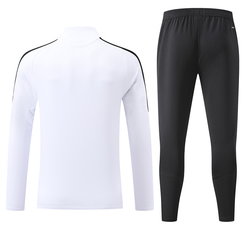 26-27 Adidas White Kids/Youth Soccer Tracksuit-GDP