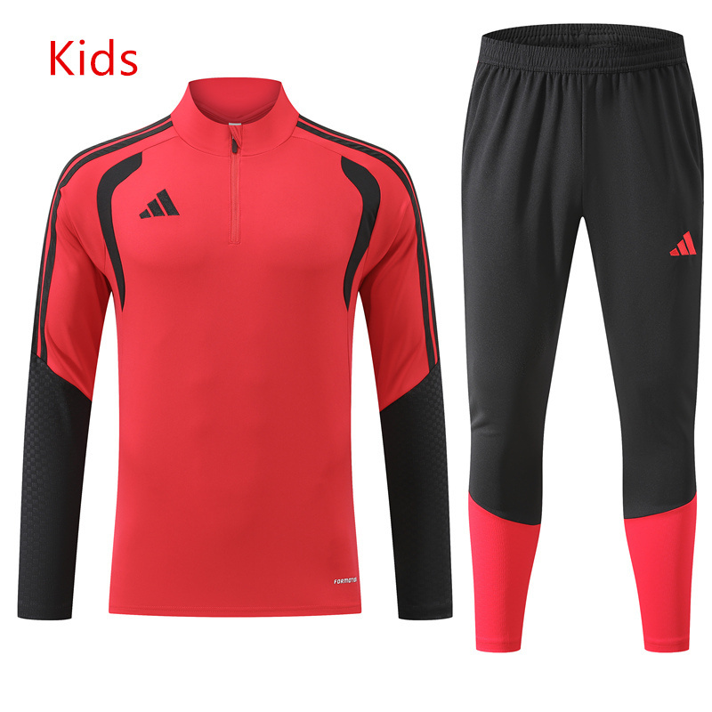 26-27 Adidas Red Kids/Youth Soccer Tracksuit-GDP