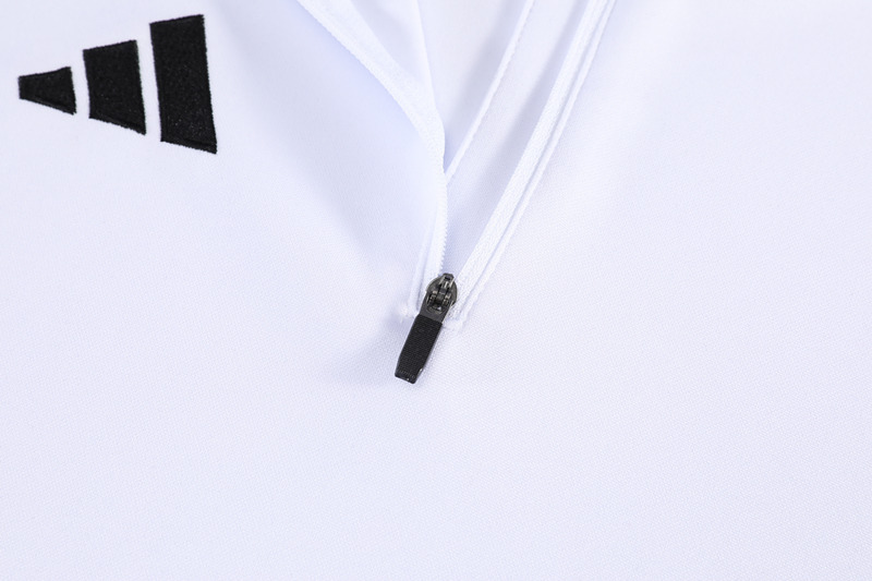 26-27 Adidas White Kids/Youth Soccer Tracksuit-GDP