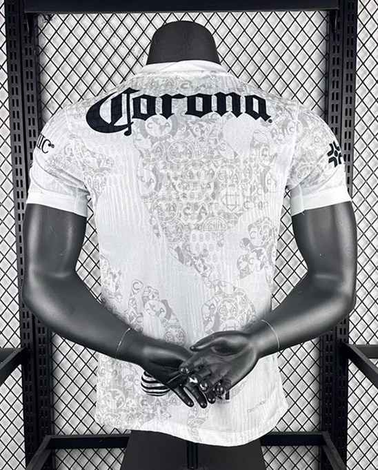 Player Retro Version 24-25 Club América 2nd Away White Thailand Soccer Jersey AAA-3821