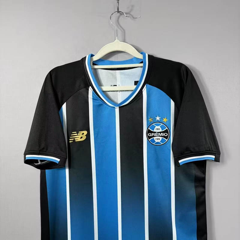 (S-4XL) 26-27 Grêmio FBPA  Home Blue&Black Thailand Soccer Jersey AAA-5486